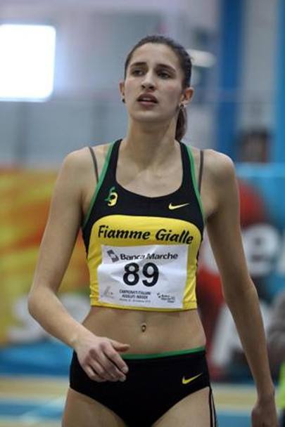 A Trenec, in Repubblica Ceca, il 29 gennaio 2013  stata la terza italiana di sempre a superare i 2 metri dopo Sara Simeoni e Antonietta Di Martino.